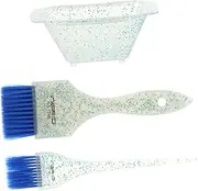 ERINGOGO 1Set Hair Dye Bowl Set with Coloring Brush Professional Hair Coloring Kit for Salon and Home Use Easy to Clean for All Hair Includes Tinting Applicator Tools