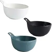 TIDTALEO 1pc Ceramic Salad Bowl Dessert Serving Bowl for Home Restaurant Versatile Tableware for Snacks Hot Dishes Portable Design