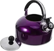 Ciieeo Stainless Steel Kettle with Whistle Pot for Kitchen Use for Tea Compatible with Gas Induction Cookers Safety Feature