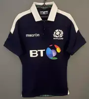 MACRON MEN'S RUGBY UNION SCOTLAND 2016/2017 HOME SHIRT JERSEY MAILLOT SIZE M