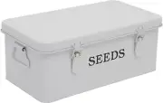 Seed Saving Box Metal Seed Bin Seed Storage Organizer Box Seed Packet Contain