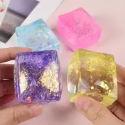 4x Ice Cube Nee Doh Stress Ball - Sensory Toys, Needoh Fidget Toys, Anxi