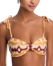 Juan De Dios San Miguel Printed Bikini Top