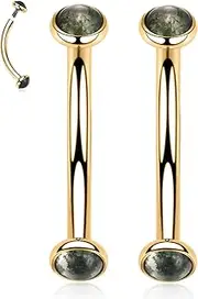 [PEAKLINK] G23 Titanium Eyebrow Piercing Jewelry Eyebrow Rings Curved Barbell 16G Eyebrow Belly Button Ring Navel Rings Rook Daith Earrings Lip Ring Eyebrow Jewelry 6mm-12mm