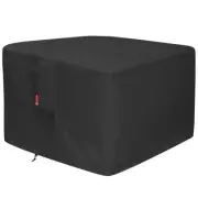 Gas Fire Pit Cover Square - Premium Patio Outdoor Cover Heavy Duty Fabric