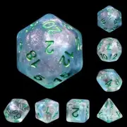 Galactic Dice Premium Dice Sets - Cyberspace Acrylic Set of 7 Dice