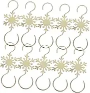 ERINGOGO 10pcs Metal Christmas Hanging Hooks Hangers for Ornaments and Stockings for Holiday Decoration and Party Settings Strong Load-Bearing Capacity