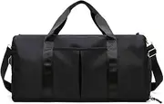 [RITUEXCESS] Gym Duffle Bag, Womens Mens Gym Bag, Folding Duffle Bag with Wet Bag and Shoe Compartment, Travel Duffle Bag, Airplane Travel Duffle Bag, Sports Fitness Tote, Swimming Yoga
