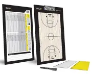 SKLZ Basketball Magna Coaching Scoring Magnetic White/Clip Board Marker/Magnets