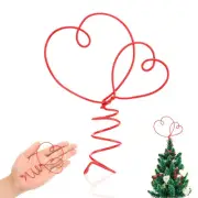Yinkin Valentine Day Tree Topper Intertwined Hearts for Red