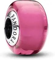 Pandora Moments Charm, Sterlingsilber, mit Muranoglas