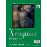 Strathmore Black Artagain Paper Pad 9"X12"-24 Sheets 445109