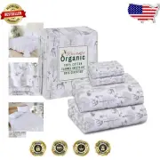 Eco-Friendly King Size Flannel Sheets - Double-Brushed Extra Soft Comfort