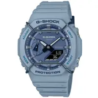 在飛比找蝦皮商城優惠-【CASIO】卡西歐G-SHOCK防撞鬧鈴雙顯電子錶-牛仔藍