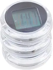 3pcs Electronic Clock Mini Machine Waterproof Clock Desktop Clock Small Stick Clock Digital Clock for Car Handlebars Auto Digital Motorbike Dash Quad Van Black Abs Plastic Material