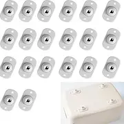 20 Pcs Mini Swivel Casters Wheels,360 Degree Rotating Casters,Self Adhesive Caster Wheels for Furniture Storage Boxes,Bearing Ball Transfer Wheels