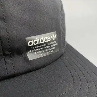 美國百分百【全新真品】adidas 愛迪達 帽子 老帽 五片帽 配件 棒球帽 snapback logo 黑色 AW46