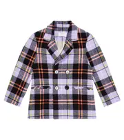 [Paade Mode] Paade Mode Double-breasted check cotton blazer Y 12 multicoloured