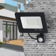 LED Floodlights PIR Motion Sensor IP66 Waterproof LED 220V Hanging