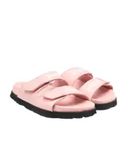 Palm Angels Kids Logo Printed Touch-Strap Fastened Sandals 28,29,31 Pink