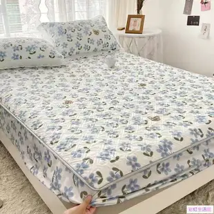 新款抗菌防蟎鋪棉床包 吸溼排汗 床包式保潔墊 床罩 單人雙人加大床包 枕套 親膚透氣 寢具