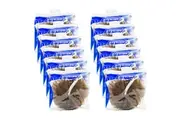 12PK Manicare Luxury Cleansing Exfoliating Body Sponge Scrubber 9.5x14.5cm Brown