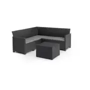 Keter Emma Outdoor Corner Lounge With Storage Table