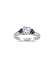 Gem Spark 14K 2.26 ct. tw. Diamond & Sapphire Ring