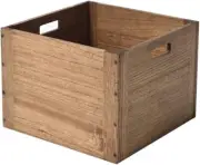 Modular Open Wood Storage Cube Box F26dbr