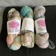 alpaca wool blend yarn hank 3* 100g (#A835)