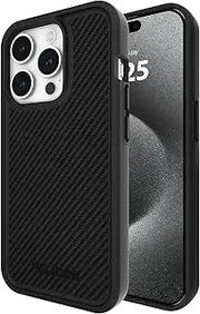 [Pelican] Protector Series - iPhone 15 Pro Case 6.1" [Compatible with MagSafe] Magnetic Phone Case with Anti-Scratch Tech [16ft MIL-Grade Drop Protection] Protective Cover for iPhone 15 Pro - Carbon