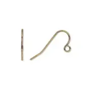 100 Antiqued Gold Basic Earwires Earring Hook Fishhook Wires Bead Findings