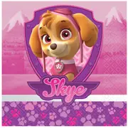 Paw Patrol Girl Small Napkins / Serviettes (Pack of 16)