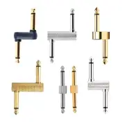 4Pcs Guitar Pedal Connector Couplers Male to Male Offsets Plugs Adaptor