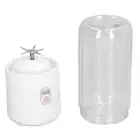 (500ml White)Portable Blender 6 Blades USB Rechargeable Multifunction Mini A
