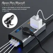 12V DC to 110V AC Inverter Adapter 200W Power Inverter Sinewave with 4 USB Ports