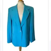 NWT Austin Reed Andover Blazer Classic Tailored Style Caribbean Blue Size 14