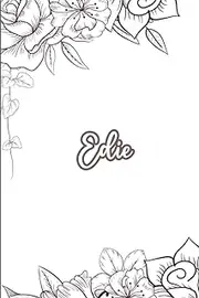 Edie : floral Journal Notebook :Personalised Name Journal for Edie | personalised Journal For Girls Called Edie / journal Paperback|6x9 Inches , 120