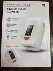 Sharper Image Finger Pulse Oximeter Accurate Health Monitoring Portable Design