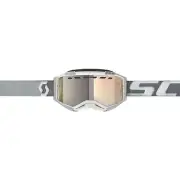 Fury Snow Cross Goggles - White/Grey with LS Bronze Chrome Lens 278604-1039245