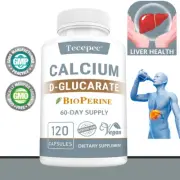 Calcium D-Glucarate Capsules - Support liver detoxification, metabolism