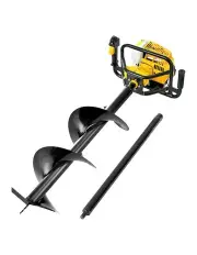 [Giantz] 82CC Post Hole Digger Petrol Drill 300mm in Black