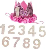 [ERINGOGO] 1Pc Simulated Flower Crown for Birthday Parties Unique Performance Headdress and Photo Prop Lightweight Design for Comfortable Wear present for Little Ones