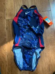 NIKE String Theory Classic Lingerie Tank Swim suit Girls 24 NEW with Tags $69