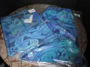 Robert Graham Paradise Garage Teal Large Shorts and Medium Top