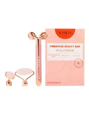 [Kahlia Skin] Rose Quartz Vibrating Beauty Roller in Pink