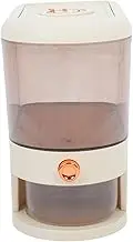 KICHOUSE Visible Airtight Rice Dispenser Grain Storage Container with Measuring Feature Modern Design for Kitchen Organization for Rice Flour Nuts and Snacks