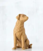 Willow Tree Figurine Love My Dog (Light) Always With Me Susan Lordi 27682