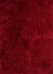 United Weavers Red Vibrant Plush Comfy Shag/Flokati Area Rug Solid 2300 00106