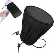 Hair Dryer Diffuser Sock, Portable Foldable Attachment for Curly Wavy Hair, Fits Most Standard Blow Dryers, Heat Protection Cap, Foldable Travel Diffuser Sock with Elastic Band